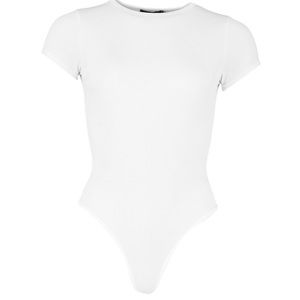 Boohoo Cap Sleeve Rib Bodysuit